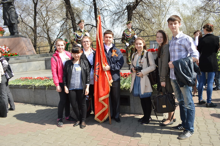 Участники парада победы 2013г. Совет Музея А.Поздеева